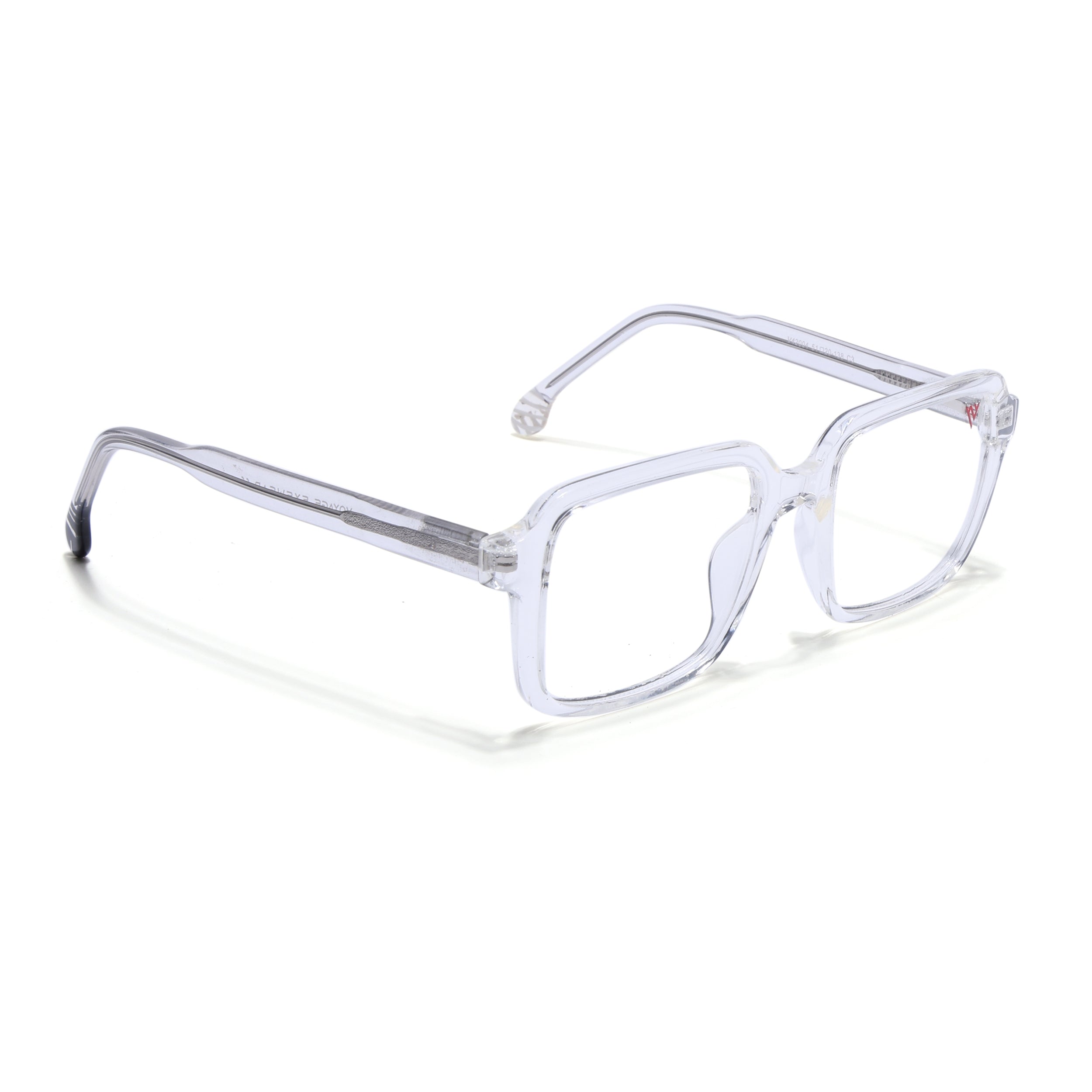Voyage Transparent Square Eyeglasses for Men & Women (V42004MG4788-C3)