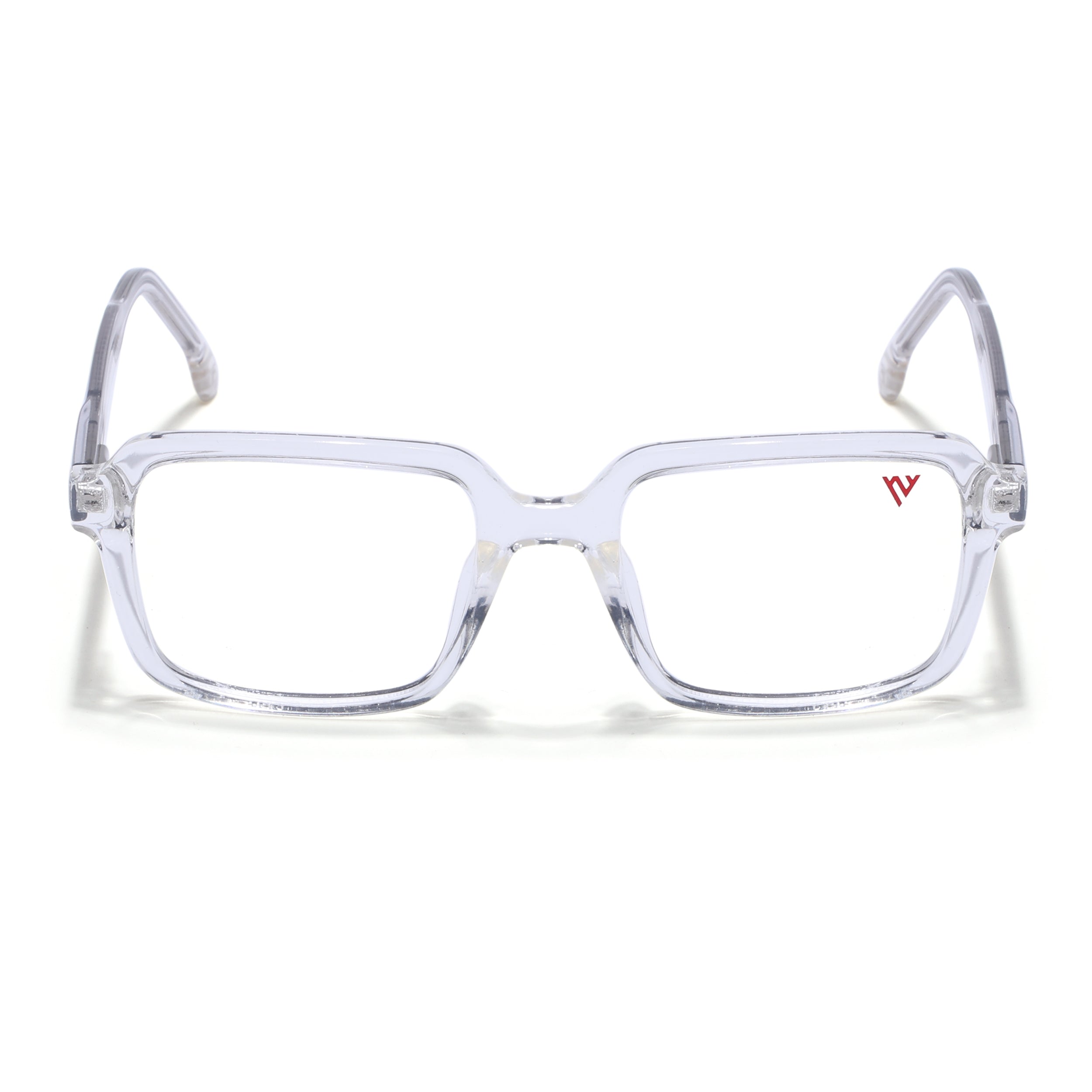 Voyage Transparent Square Eyeglasses for Men & Women (V42004MG4788-C3)