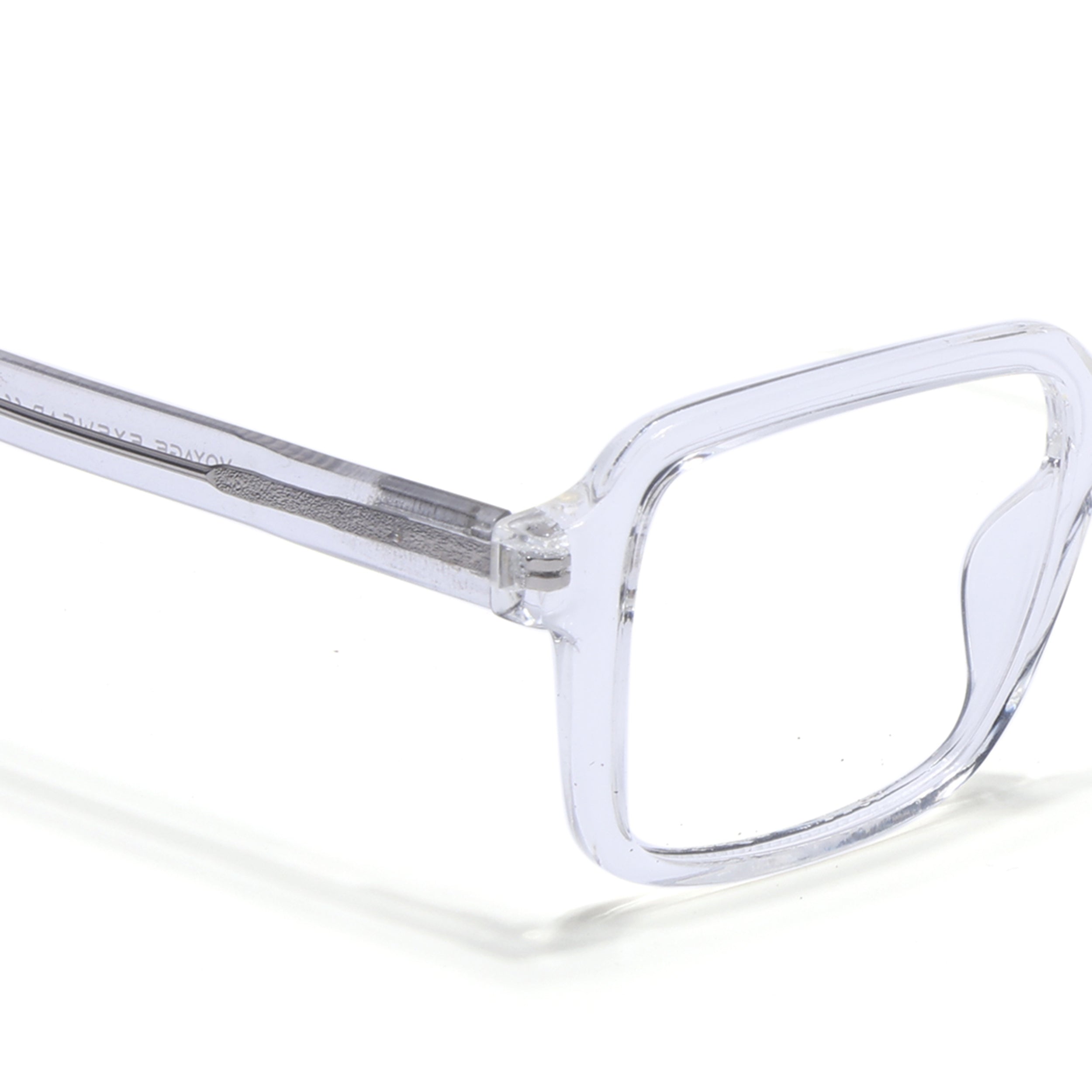 Voyage Transparent Square Eyeglasses for Men & Women (V42004MG4788-C3)