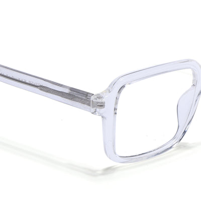 Voyage Transparent Square Eyeglasses for Men & Women (V42004MG4788-C3)