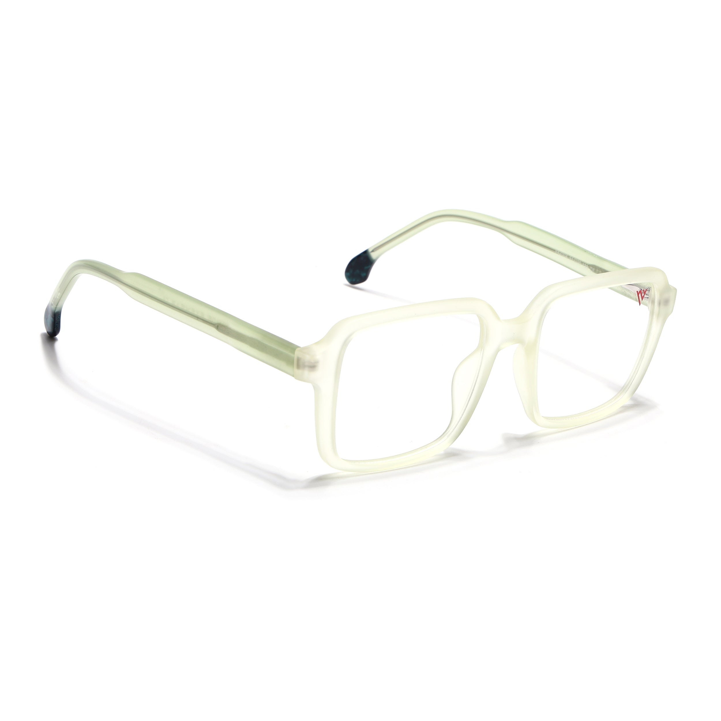 Voyage Transparent Yellow Square Eyeglasses for Men & Women (V42004MG4789-C4)