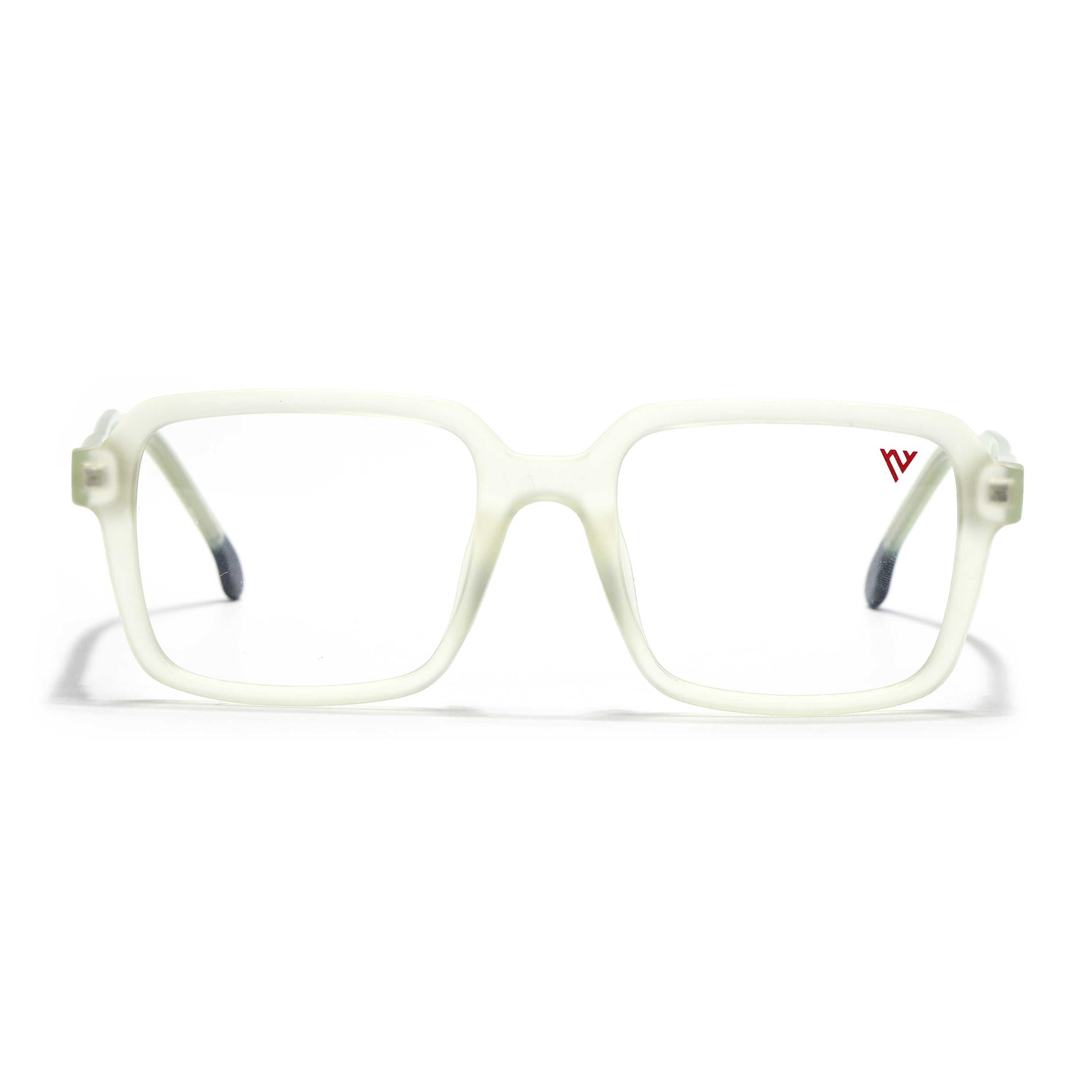 Voyage Transparent Yellow Square Eyeglasses for Men & Women (V42004MG4789-C4)