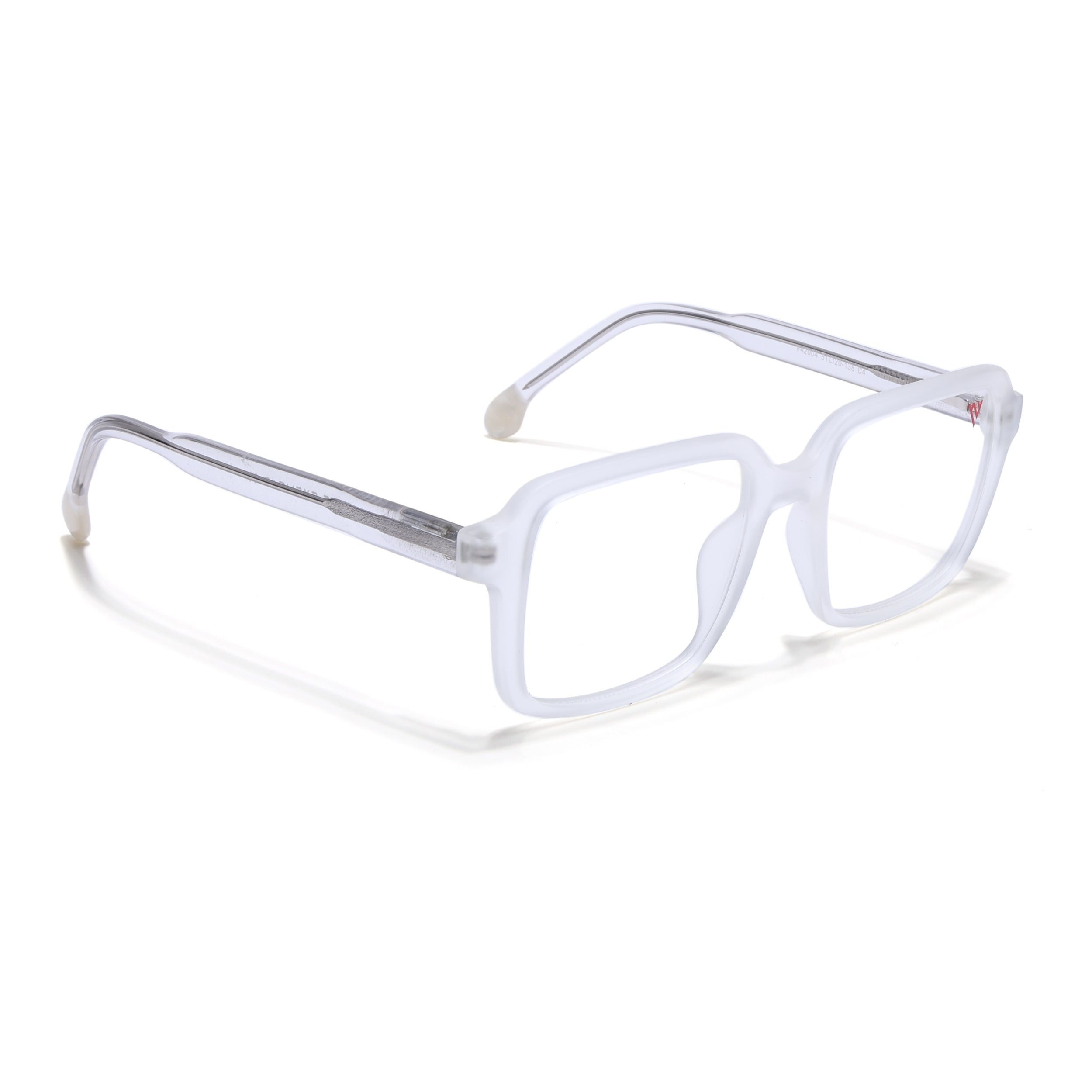 Voyage Transparent & Grey Square Eyeglasses for Men & Women (V42004MG4792-C7)