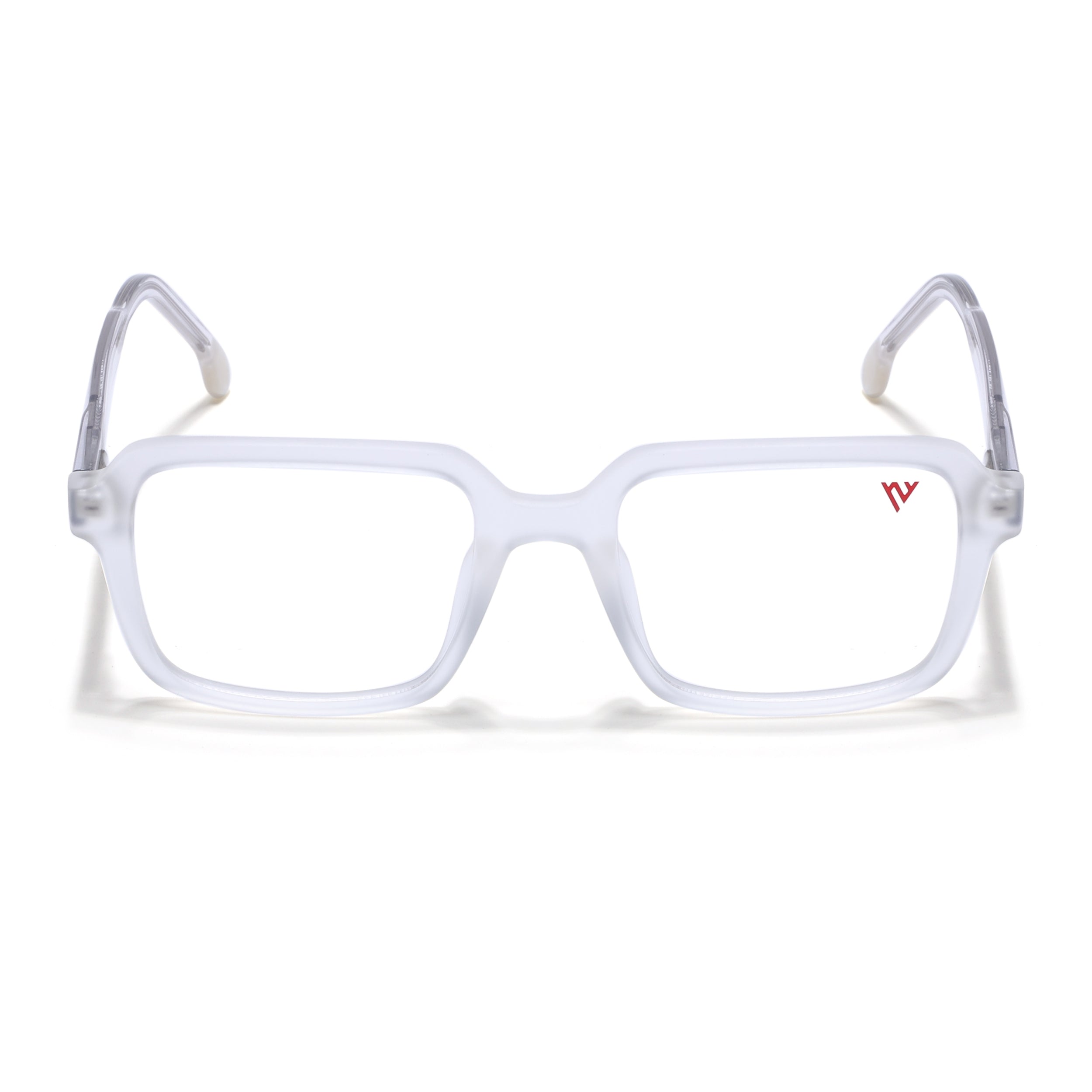 Voyage Transparent & Grey Square Eyeglasses for Men & Women (V42004MG4792-C7)
