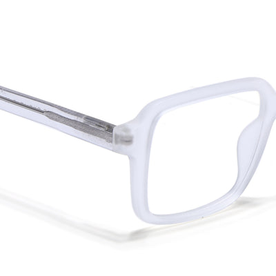 Voyage Transparent & Grey Square Eyeglasses for Men & Women (V42004MG4792-C7)