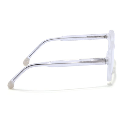 Voyage Transparent & Grey Square Eyeglasses for Men & Women (V42004MG4792-C7)