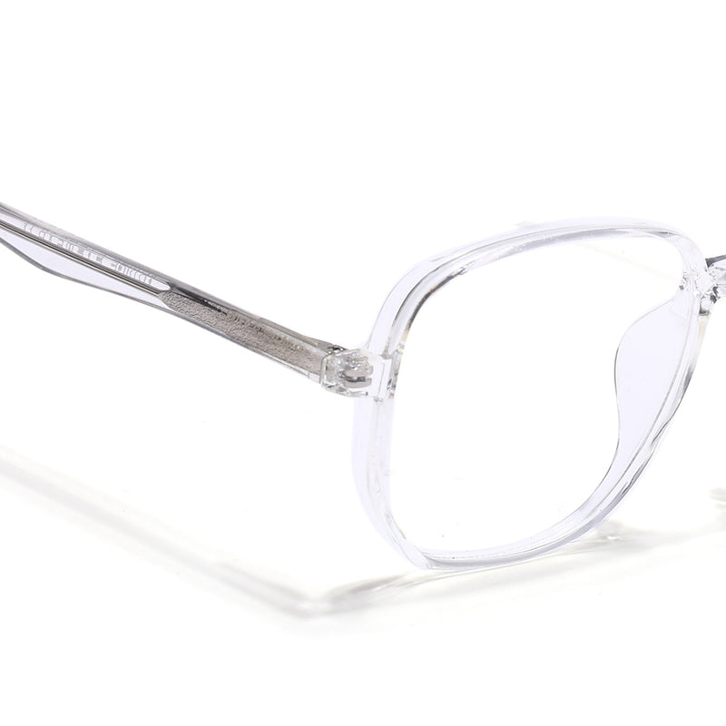 Voyage Transparent Geometric Eyeglasses for Men & Women (V42005MG4795-C3)