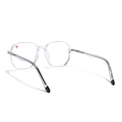 Voyage Transparent Geometric Eyeglasses for Men & Women (V42005MG4795-C3)