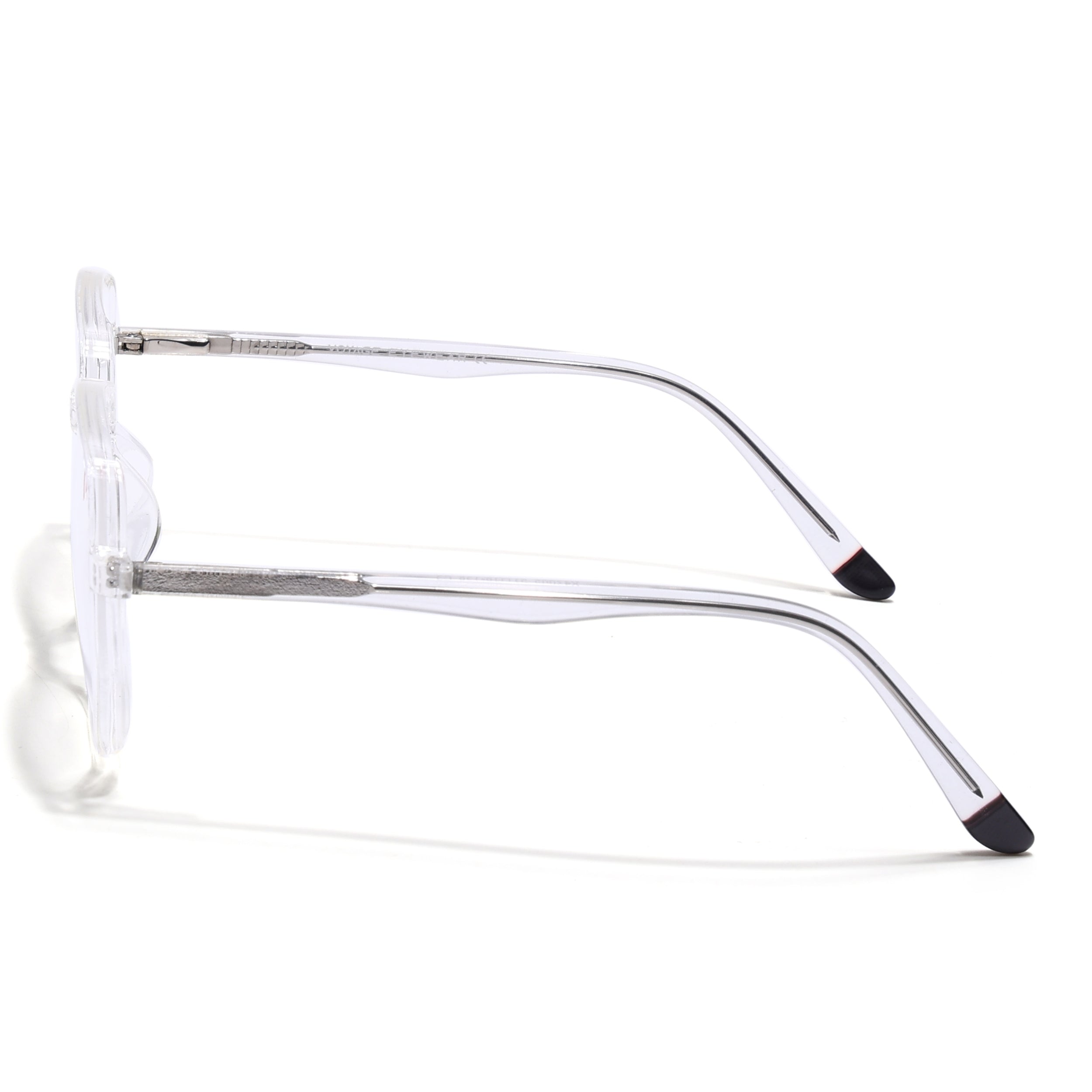 Voyage Transparent Geometric Eyeglasses for Men & Women (V42005MG4795-C3)