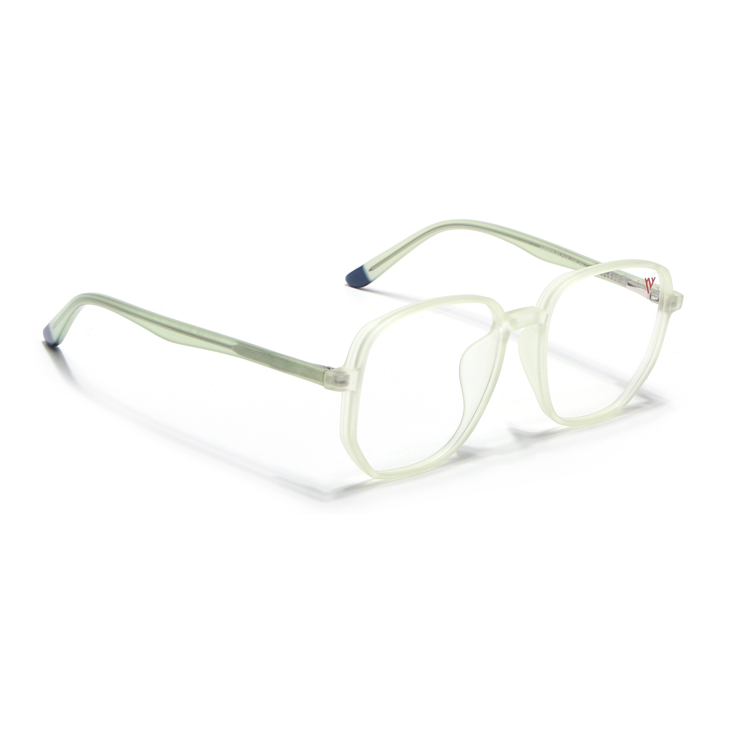 Voyage Transparent Yellow Geometric Eyeglasses for Men & Women (V42005MG4796-C4)