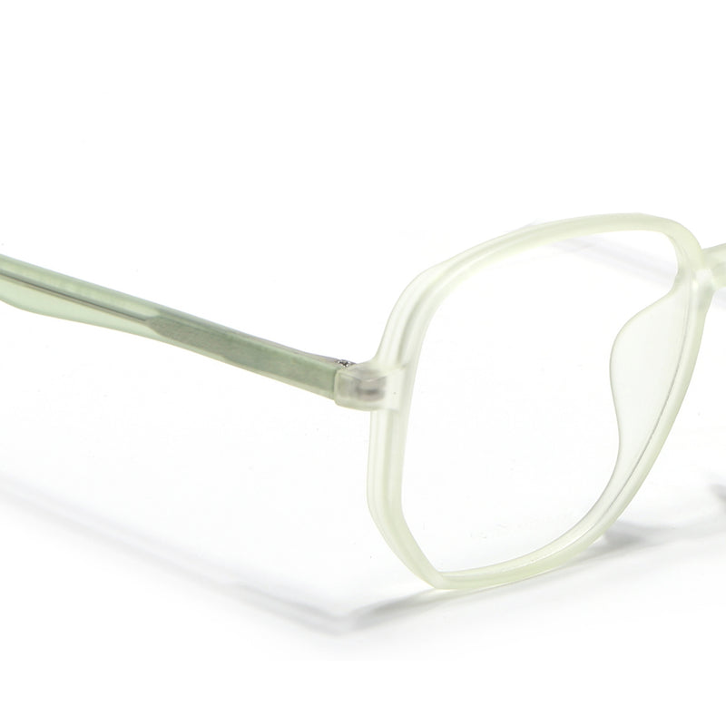Voyage Transparent Yellow Geometric Eyeglasses for Men & Women (V42005MG4796-C4)