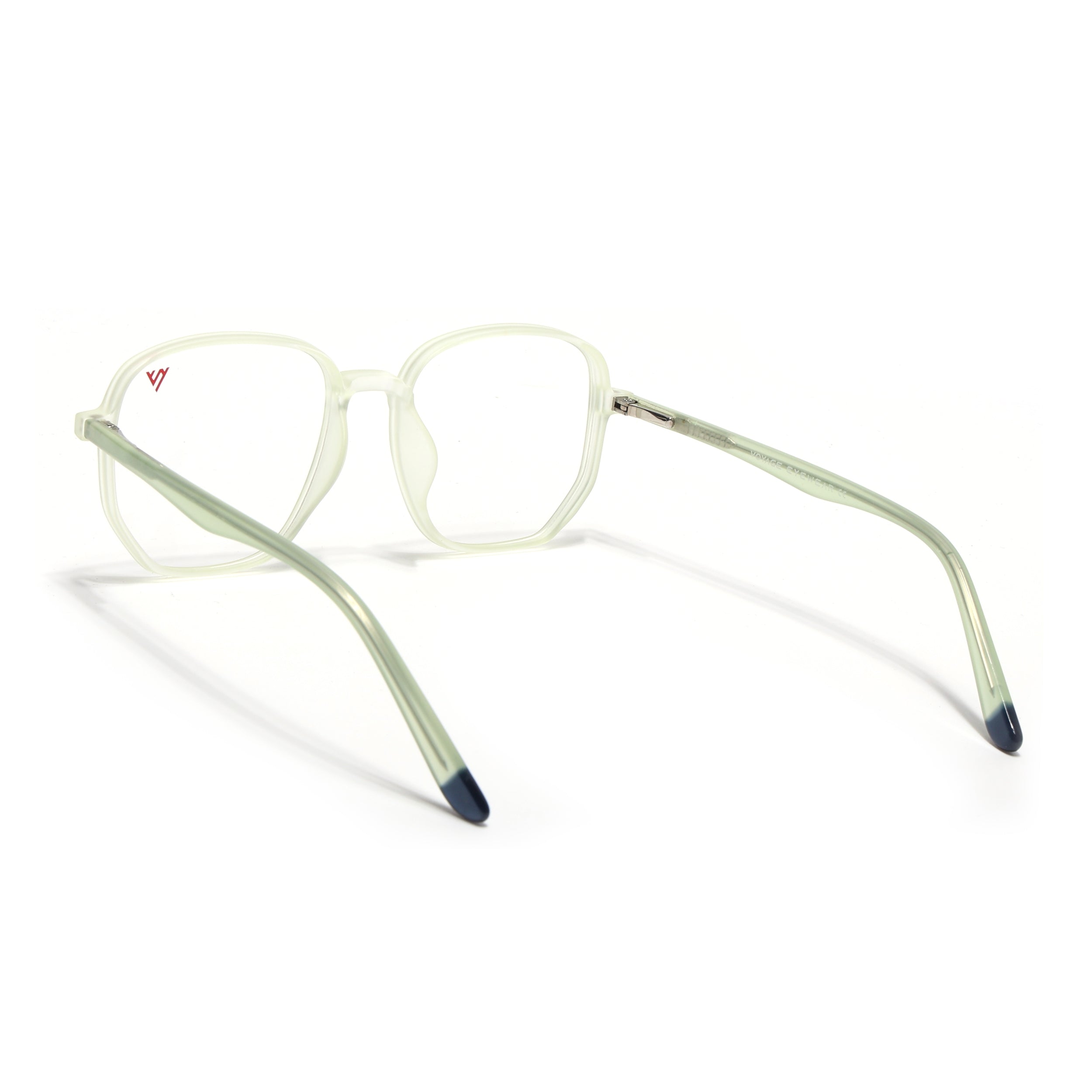 Voyage Transparent Yellow Geometric Eyeglasses for Men & Women (V42005MG4796-C4)