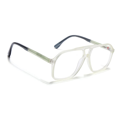 Voyage Maverick Transparent Yellow Wayfarer Eyeglasses for Men & Women (V42006MG4803-C4)