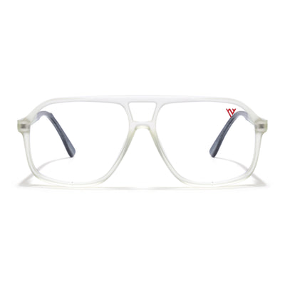 Voyage Maverick Transparent Yellow Wayfarer Eyeglasses for Men & Women (V42006MG4803-C4)