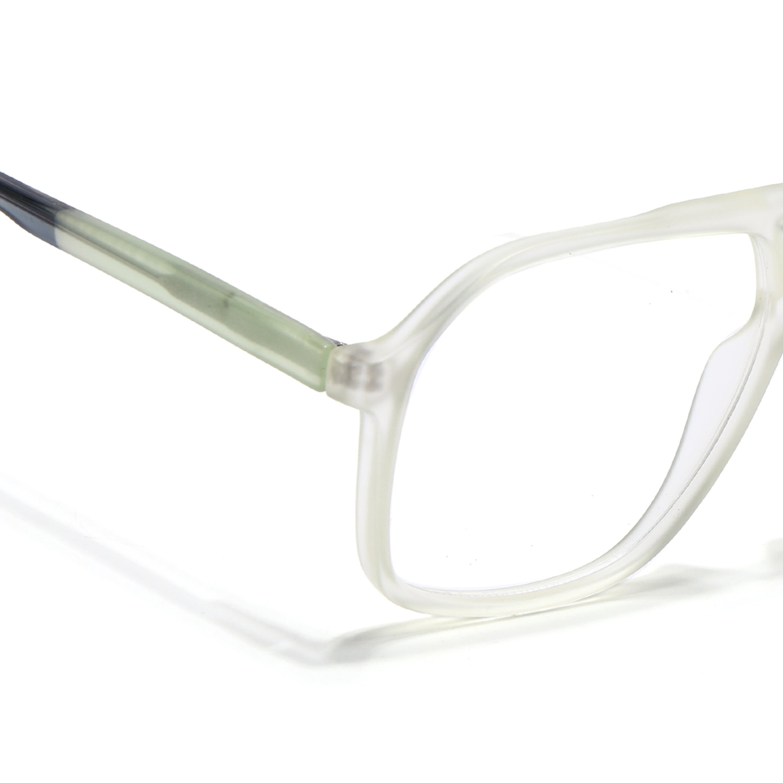 Voyage Maverick Transparent Yellow Wayfarer Eyeglasses for Men & Women (V42006MG4803-C4)