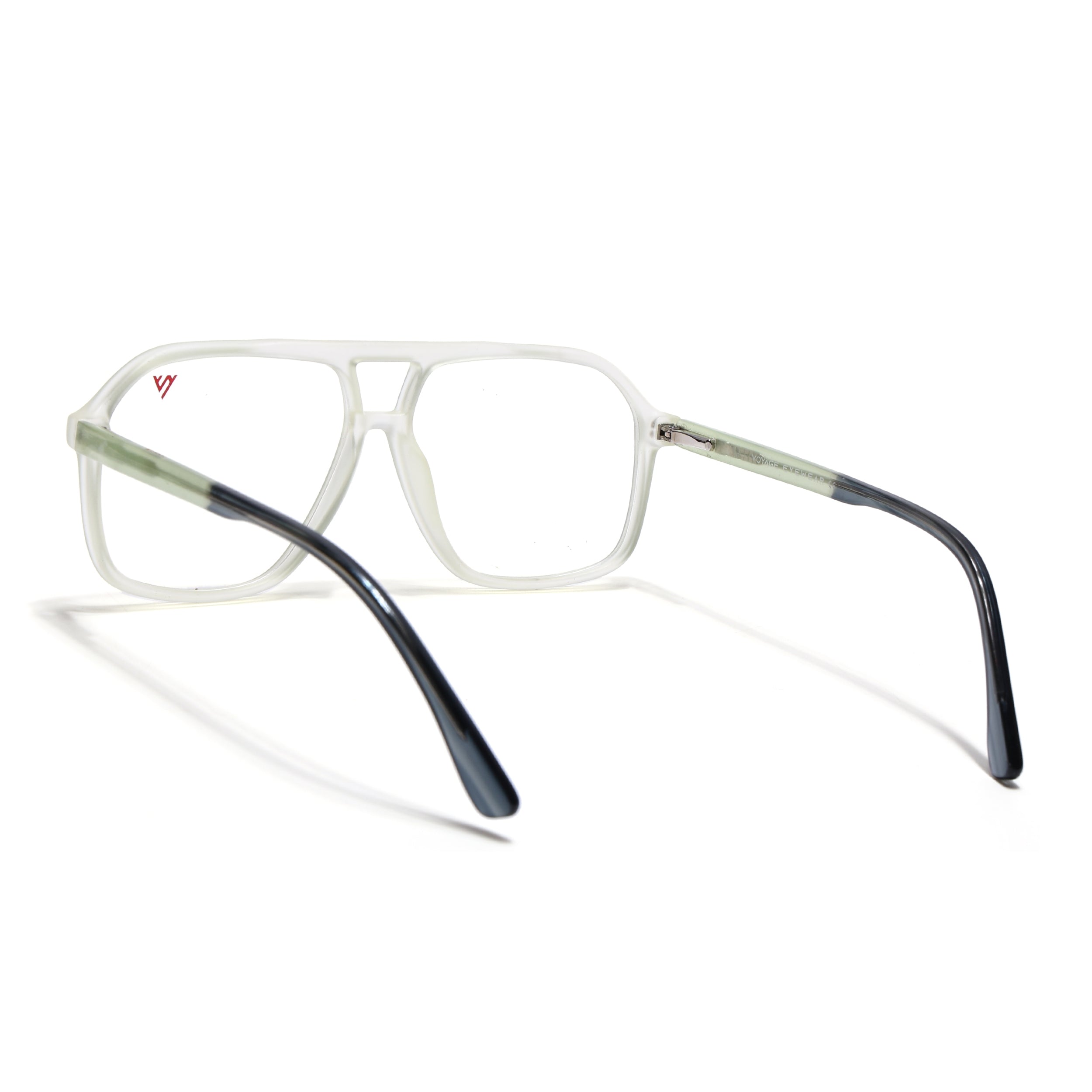 Voyage Maverick Transparent Yellow Wayfarer Eyeglasses for Men & Women (V42006MG4803-C4)