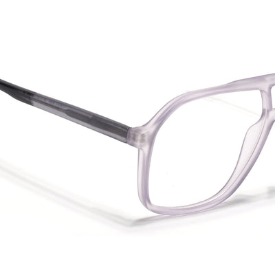 Voyage Maverick Transparent Purple Wayfarer Eyeglasses for Men & Women (V42006MG4805-C6)