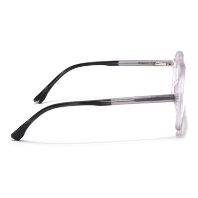 Voyage Maverick Transparent Purple Wayfarer Eyeglasses for Men & Women (V42006MG4805-C6)