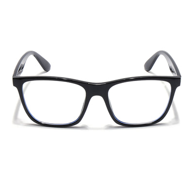 Voyage Shine Black Square Eyeglasses for Men & Women (V4349MG4807)
