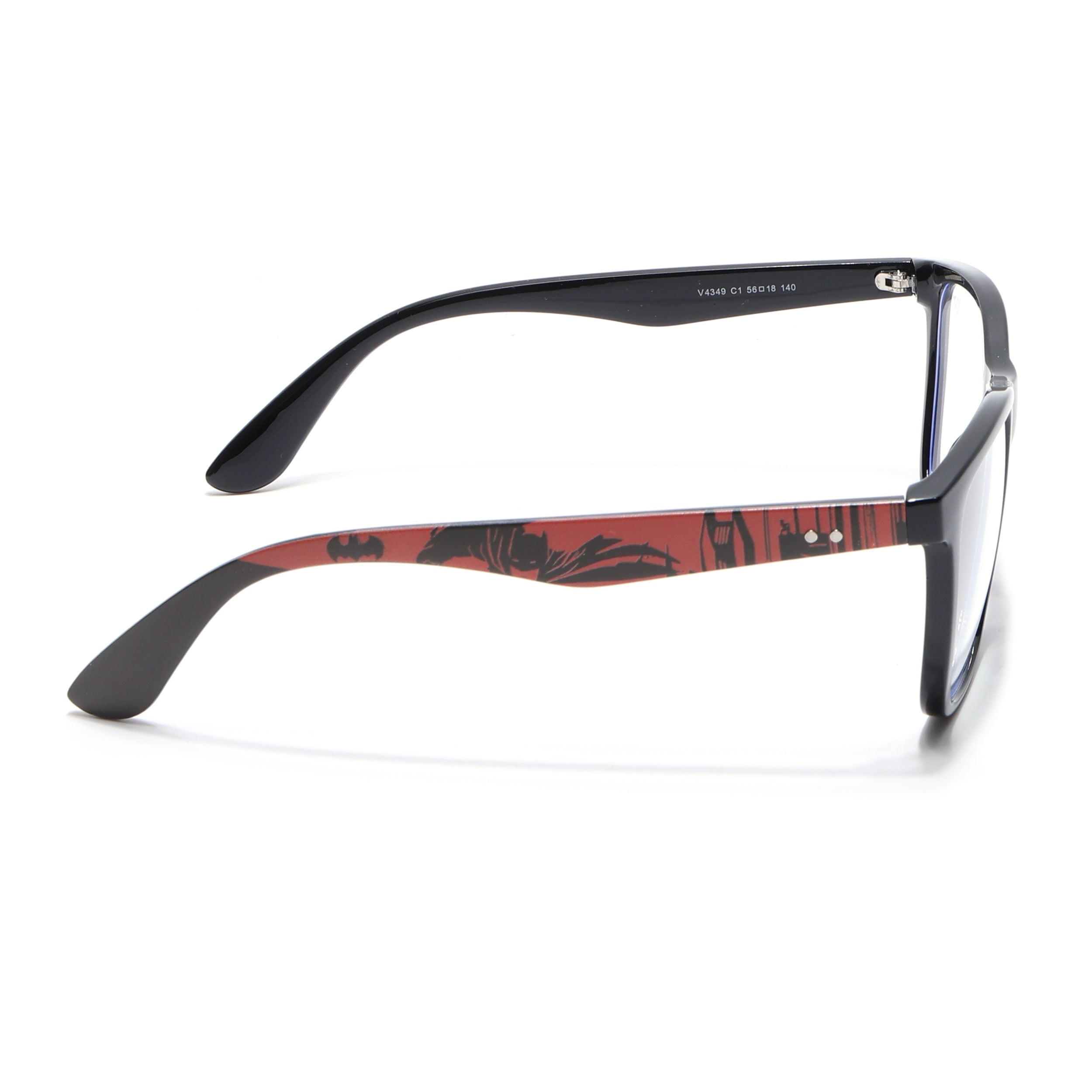 Voyage Shine Black Square Eyeglasses for Men & Women (V4349MG4810)