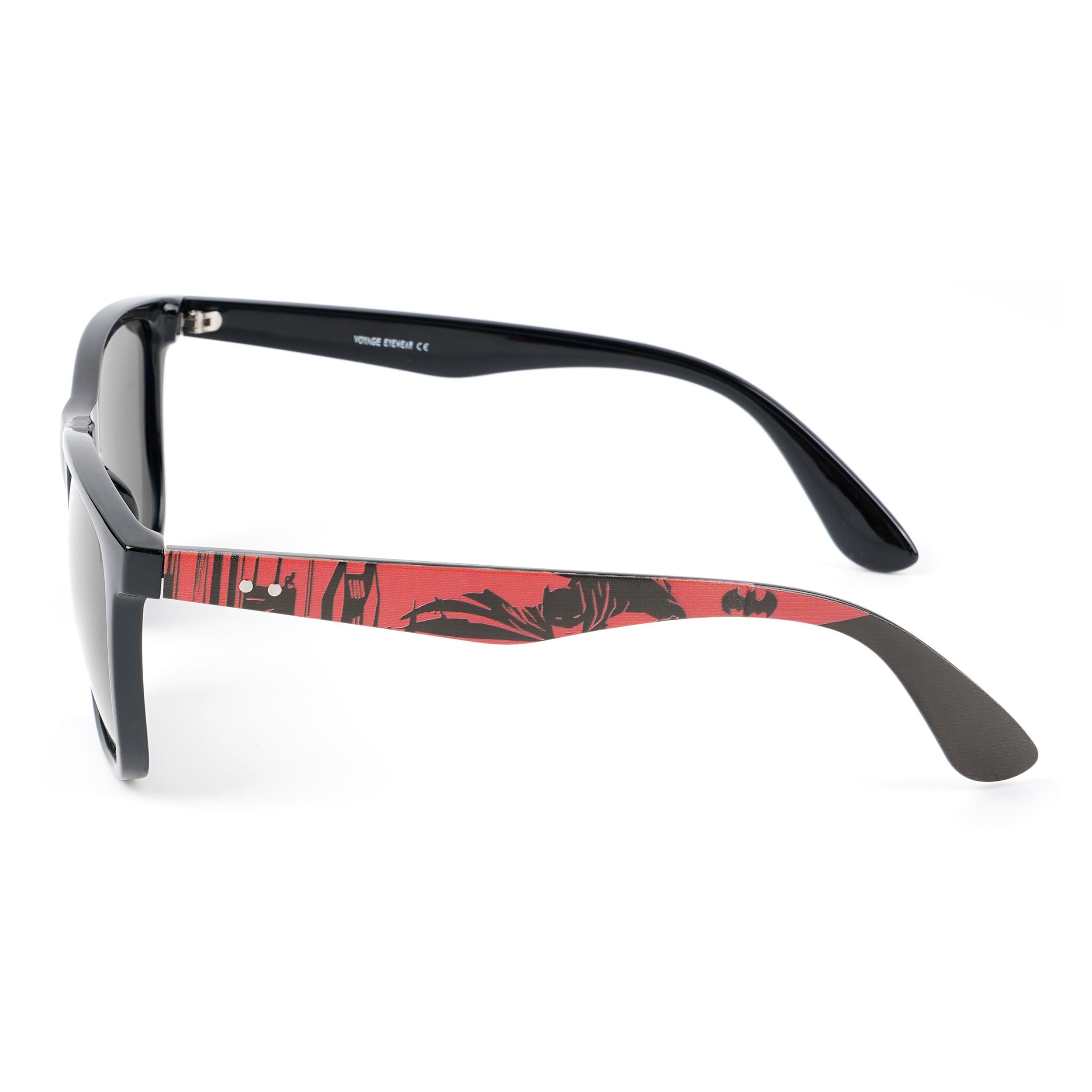 Voyage Square Polarized Sunglasses for Men & Women (Black Lens | Black Frame - PMG4812)