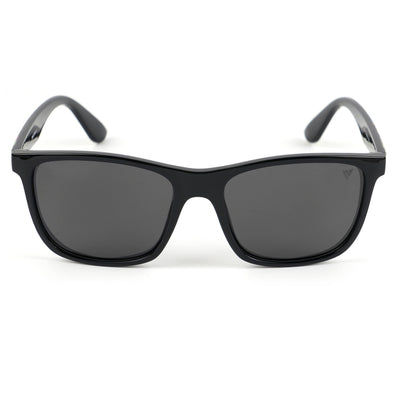 Voyage Square Polarized Sunglasses for Men & Women (Black Lens | Black Frame - PMG4813)