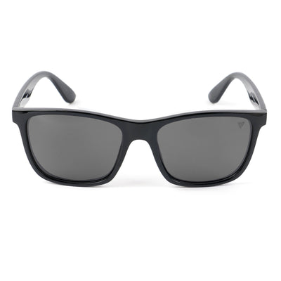 Voyage Square Polarized Sunglasses for Men & Women (Black Lens | Black Frame - PMG4815)