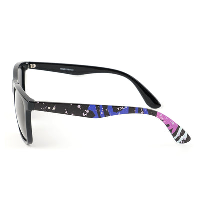 Voyage Square Polarized Sunglasses for Men & Women (Black Lens | Black Frame - PMG4816)