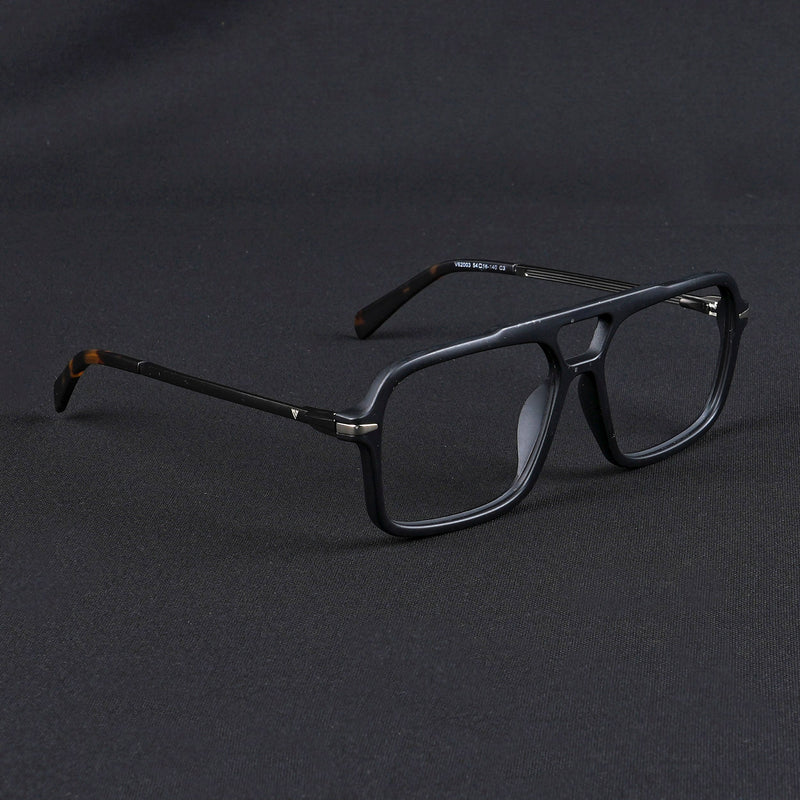 Voyage Apex Matt Black Wayfarer Eyeglasses for Men & Women (V62003MG5354-C1)