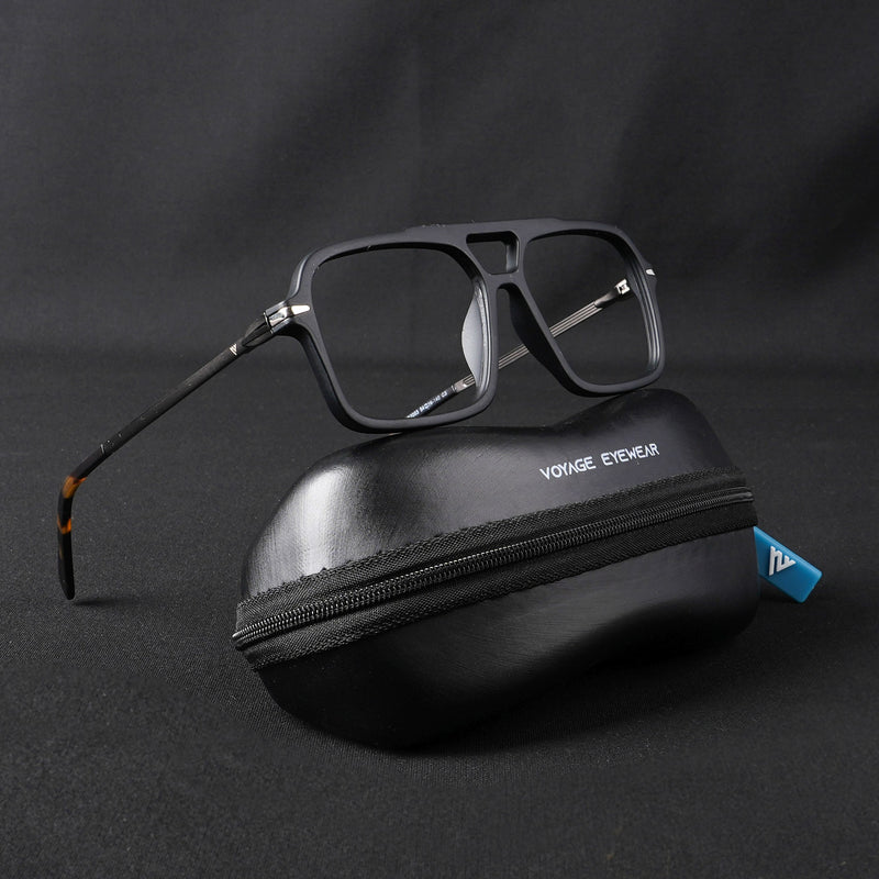 Voyage Apex Matt Black Wayfarer Eyeglasses for Men & Women (V62003MG5354-C1)