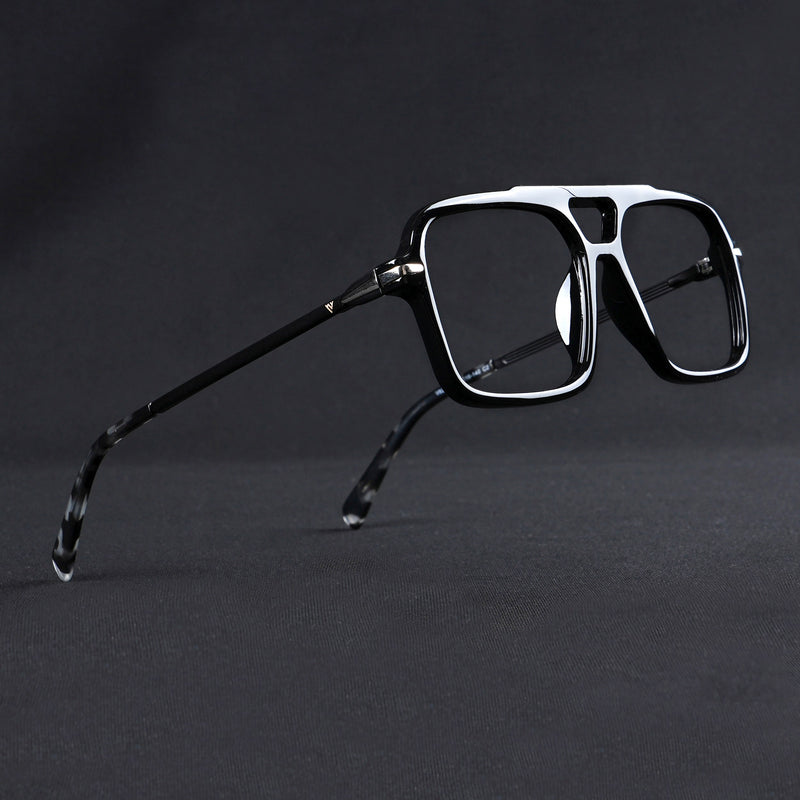 Voyage Apex Shine Black Wayfarer Eyeglasses for Men & Women (V62003MG5355-C2)