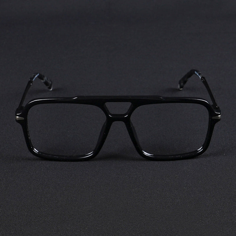Voyage Apex Shine Black Wayfarer Eyeglasses for Men & Women (V62003MG5355-C2)
