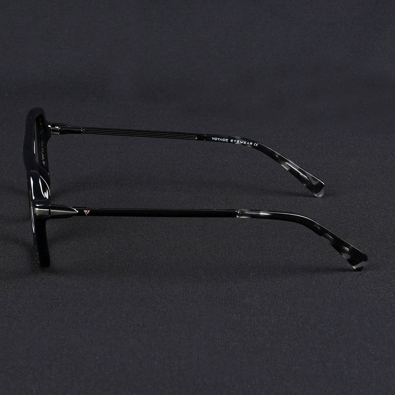 Voyage Apex Shine Black Wayfarer Eyeglasses for Men & Women (V62003MG5355-C2)