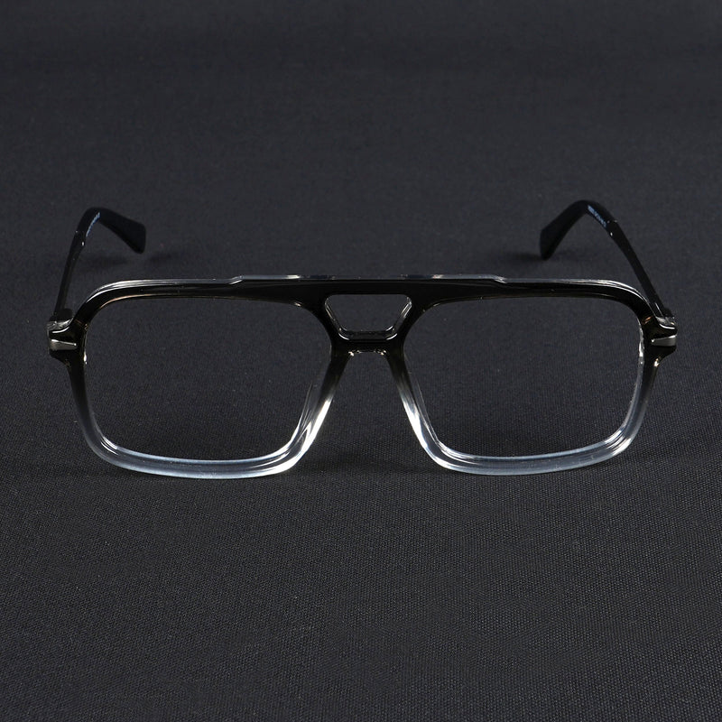 Voyage Apex Black & Transparent Wayfarer Eyeglasses for Men & Women (V62003MG5356-C3)