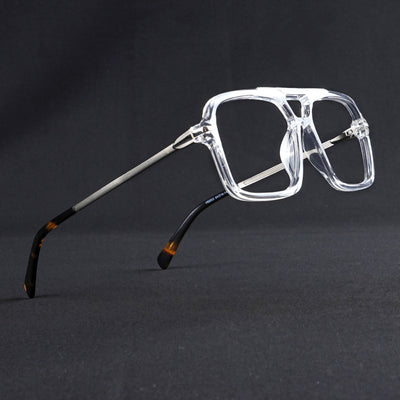 Voyage Apex Transparent Wayfarer Eyeglasses for Men & Women (V62003MG5357-C4)