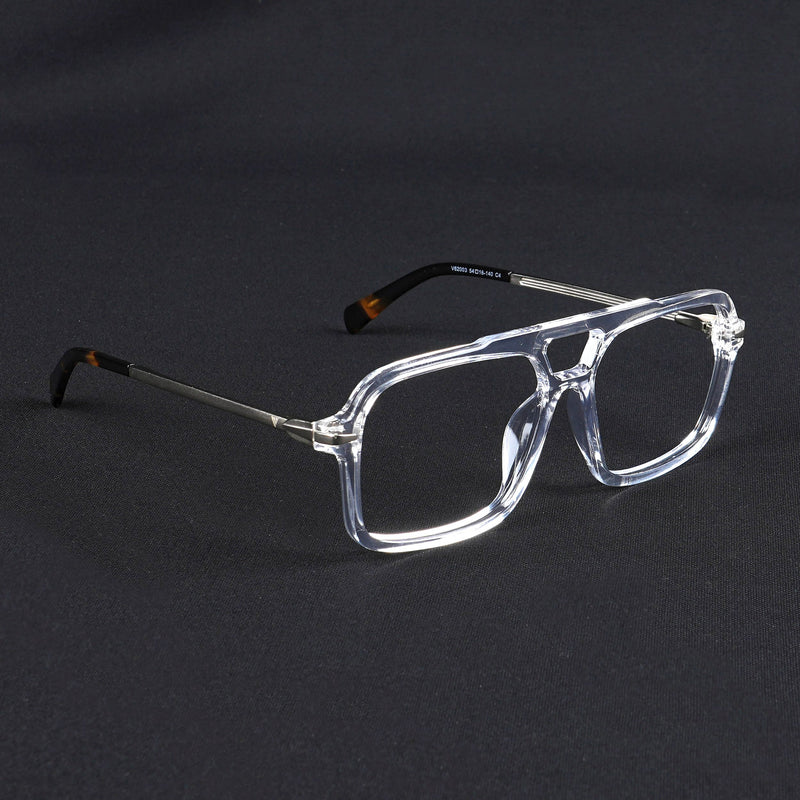 Voyage Apex Transparent Wayfarer Eyeglasses for Men & Women (V62003MG5357-C4)