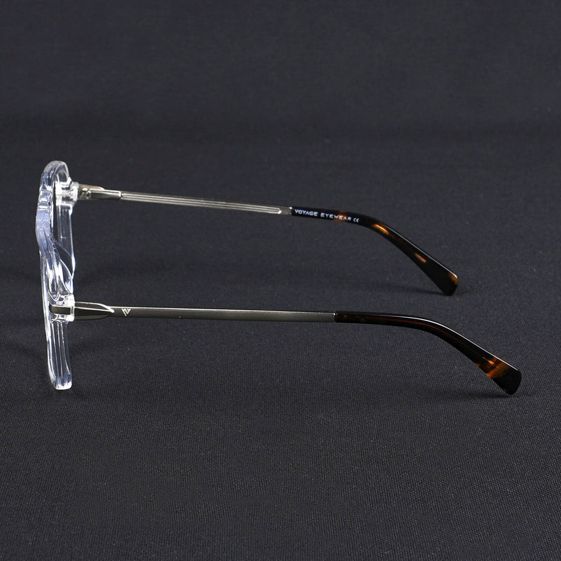Voyage Apex Transparent Wayfarer Eyeglasses for Men & Women (V62003MG5357-C4)