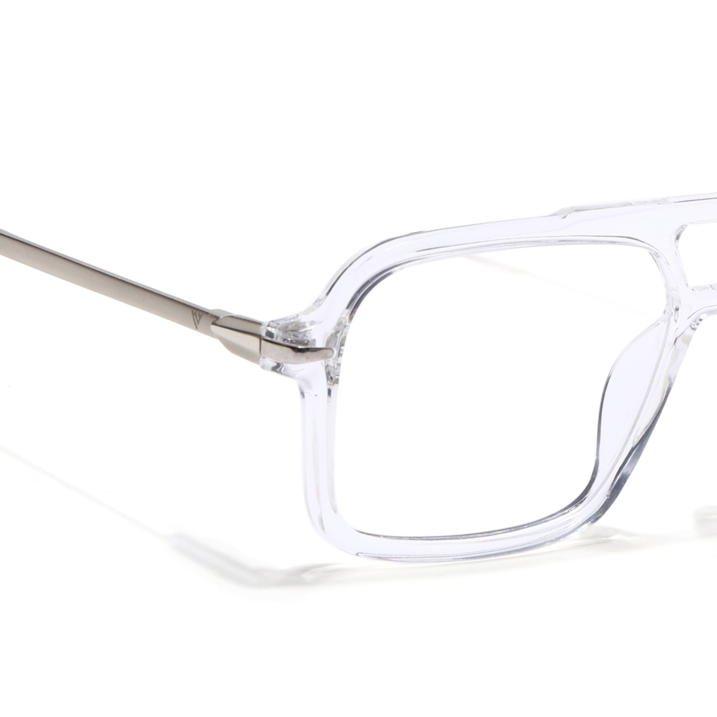 Voyage Apex Transparent Wayfarer Eyeglasses for Men & Women (V62003MG5357-C4)