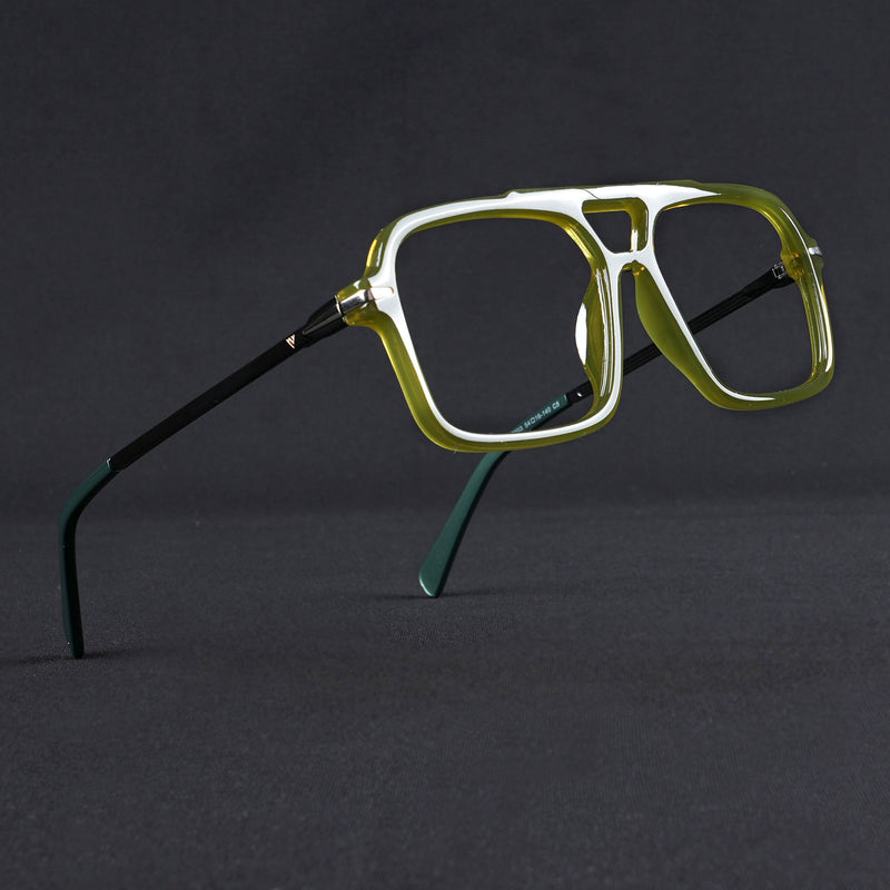 Voyage Apex Green Wayfarer Eyeglasses for Men & Women (V62003MG5359-C6)