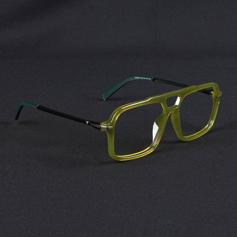 Voyage Apex Green Wayfarer Eyeglasses for Men & Women (V62003MG5359-C6)