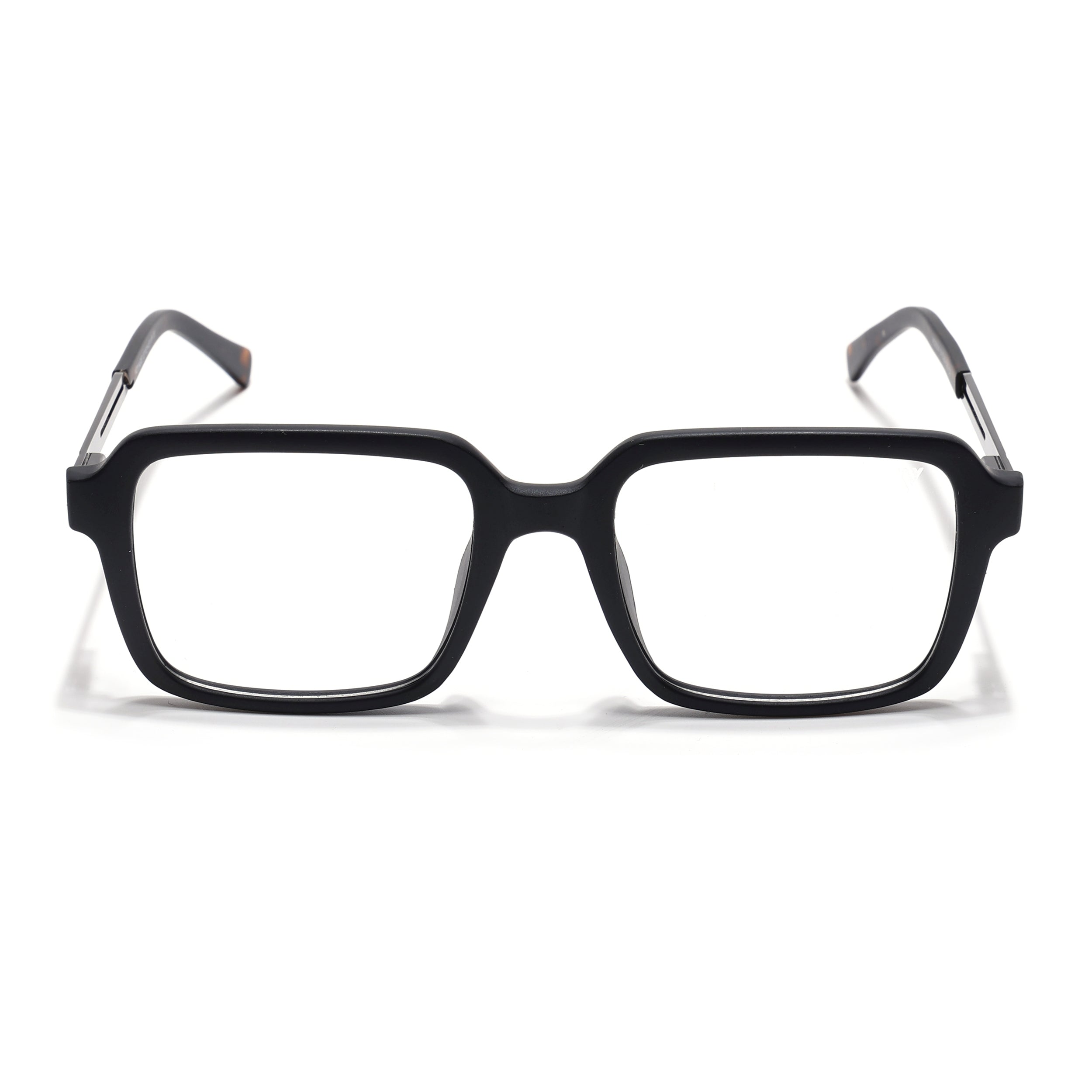 Voyage Apex Matt Black Square Eyeglasses for Men & Women (V62004MG5360-C1)