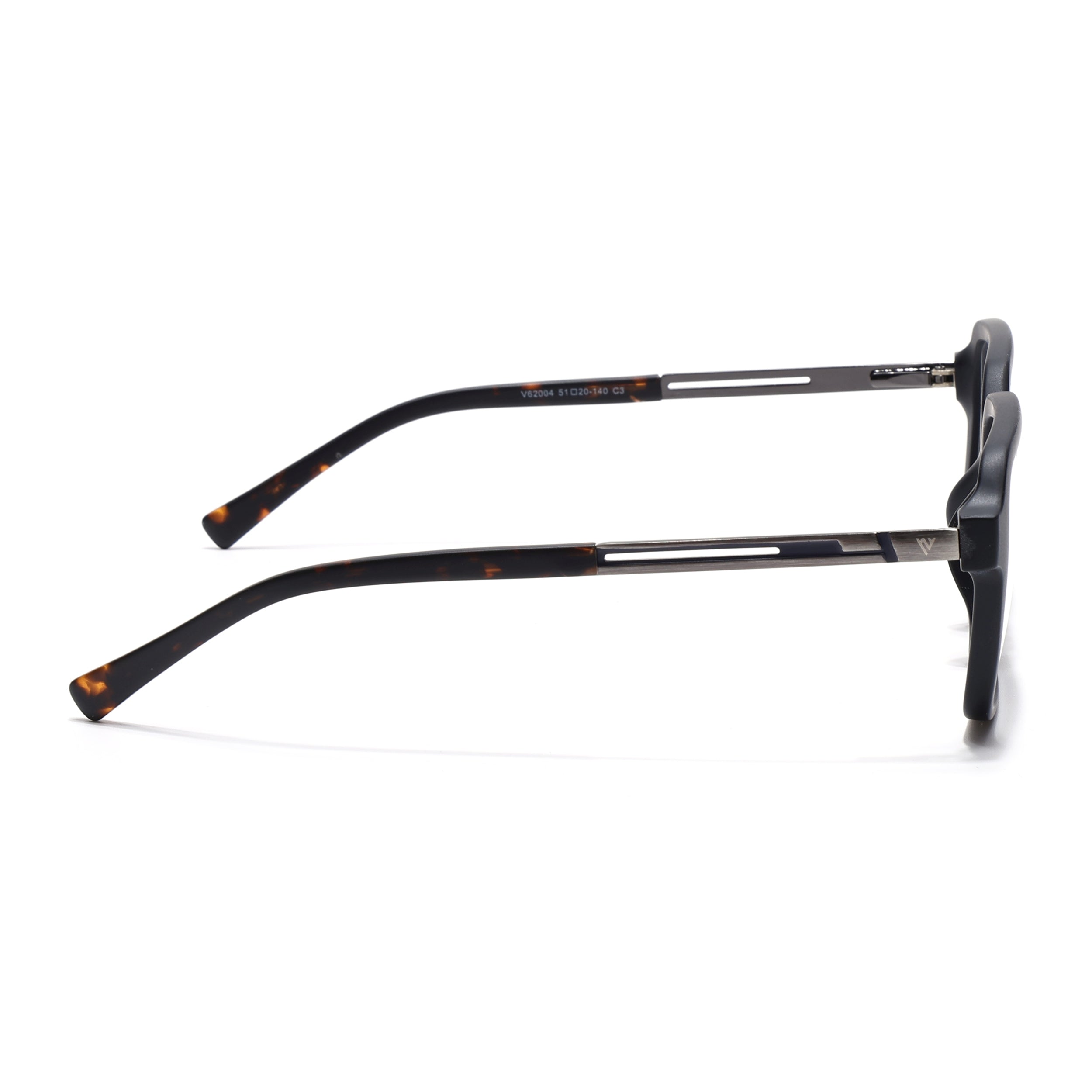 Voyage Apex Matt Black Square Eyeglasses for Men & Women (V62004MG5360-C1)