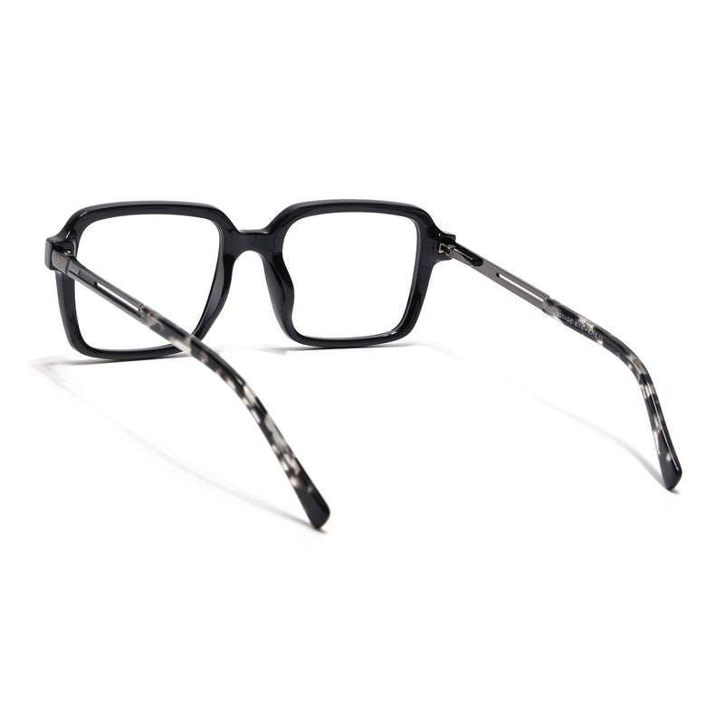 Voyage Apex Shine Black Square Eyeglasses for Men & Women (V62004MG5361-C2)