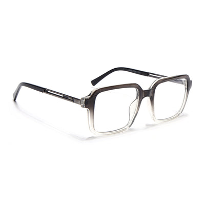 Voyage Apex Black & Transparent Square Eyeglasses for Men & Women (V62004MG5362-C3)