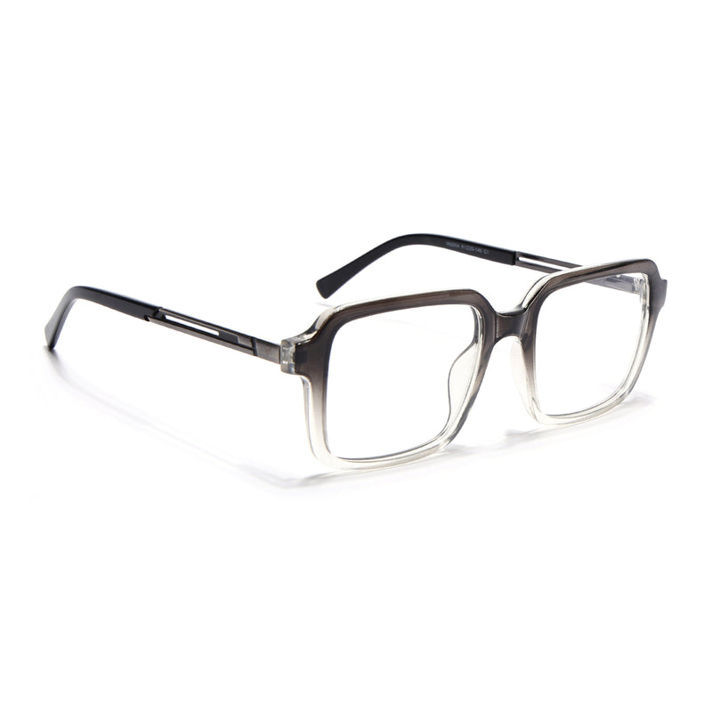 Voyage Apex Black & Transparent Square Eyeglasses for Men & Women (V62004MG5362-C3)