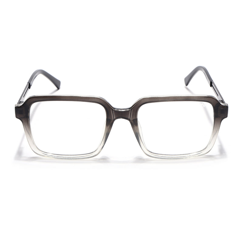 Voyage Apex Black & Transparent Square Eyeglasses for Men & Women (V62004MG5362-C3)