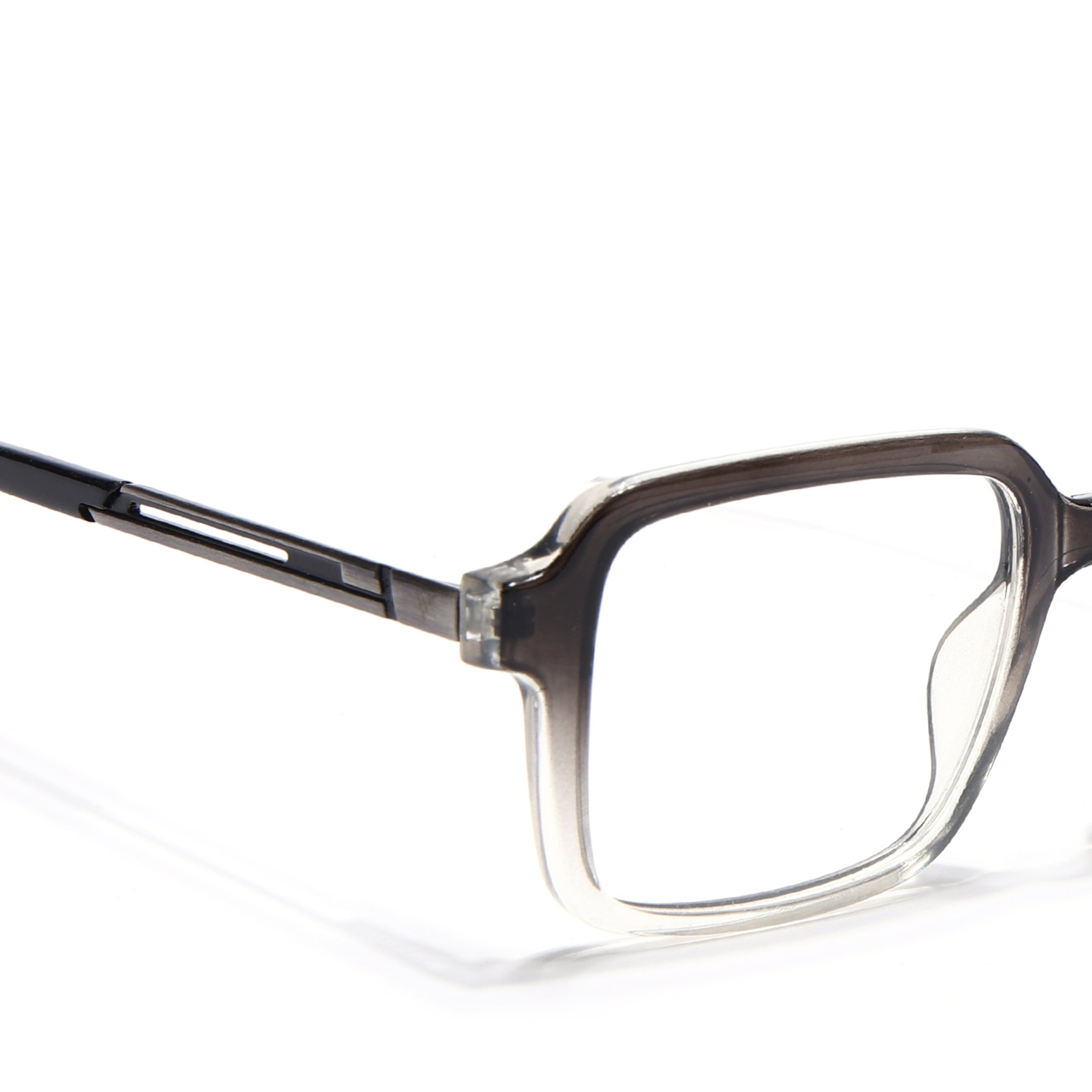 Voyage Apex Black & Transparent Square Eyeglasses for Men & Women (V62004MG5362-C3)