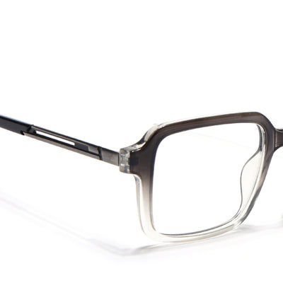 Voyage Apex Black & Transparent Square Eyeglasses for Men & Women (V62004MG5362-C3)