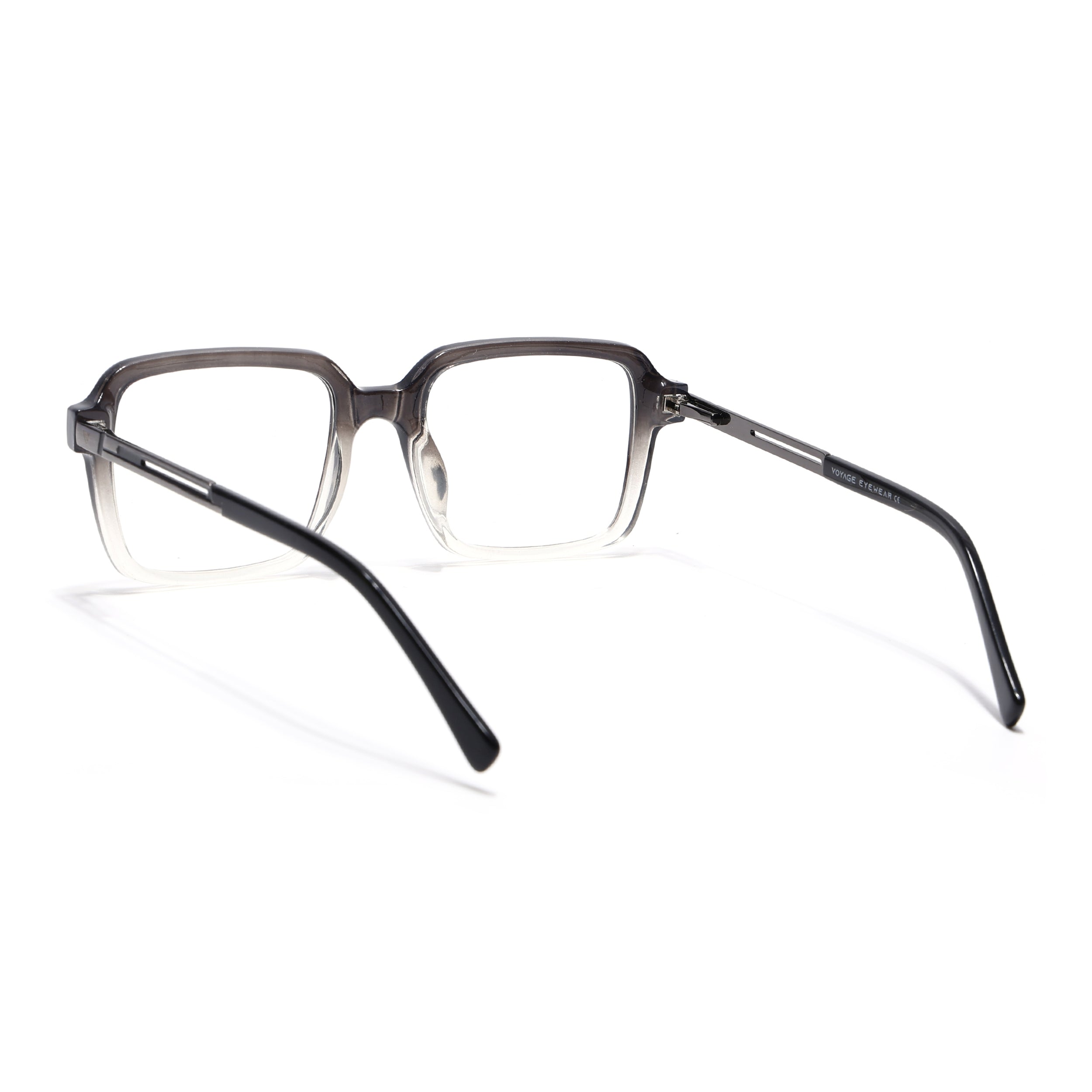 Voyage Apex Black & Transparent Square Eyeglasses for Men & Women (V62004MG5362-C3)
