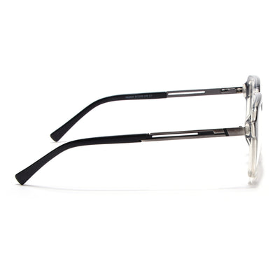 Voyage Apex Black & Transparent Square Eyeglasses for Men & Women (V62004MG5362-C3)